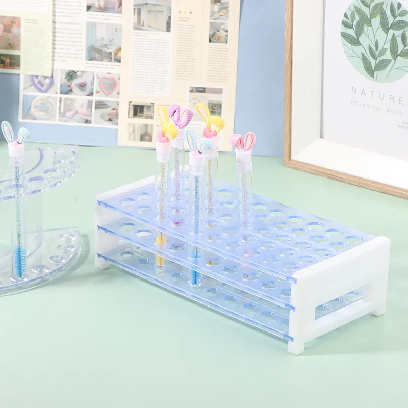 Pinzette Porta rossetto Portapenne in acrilico Strumenti per il trucco di bellezza Pennello per sopracciglia Espositore per tubi Staffa per riporre pennelli per ciglia