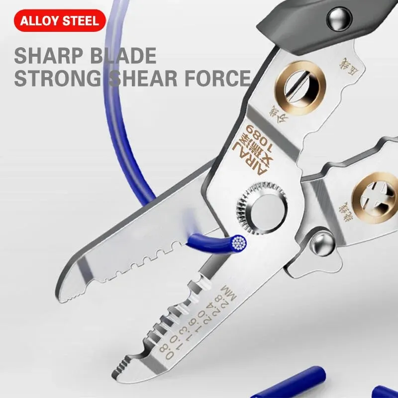 AIRAJ Wire Stripper Tools 16 In 1 Multitool Plier Crimper Cable Cutter Multifunctional Stripping Tool Crimping Pliers Terminal