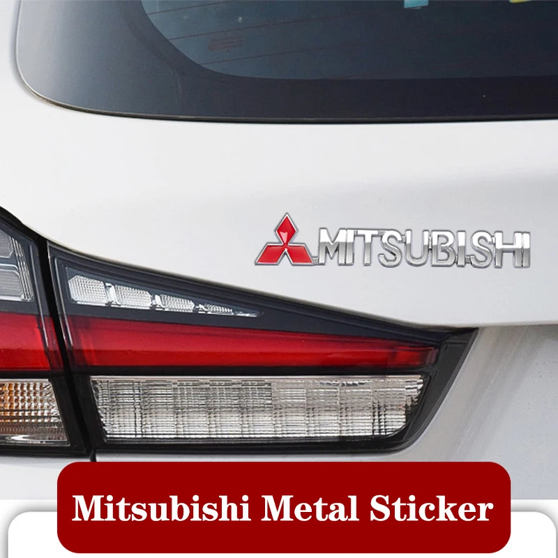 3D Aluminium Metall Auto Styling Aufkleber Metall Abzeichen Emblem Kofferraum dekorative Aufkleber für Mitsubishi Lancer 9 10 Outlander Pyjero L200