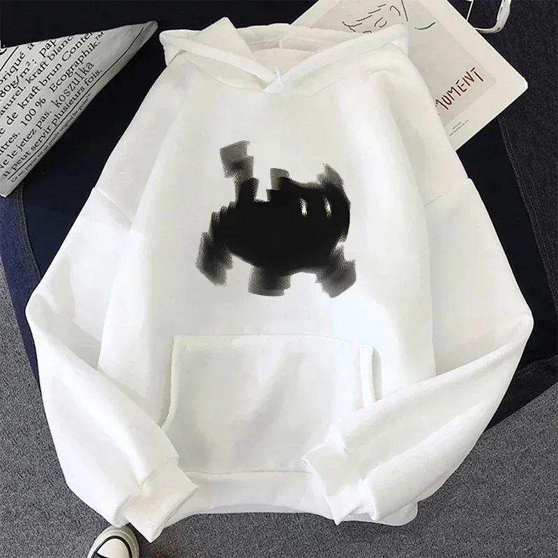 

Мужская высококачественная толстовка с капюшоном и принтом Pixel Cat, модный повседневный свободный спортивный пуловер с длинными рукавами для мужчин