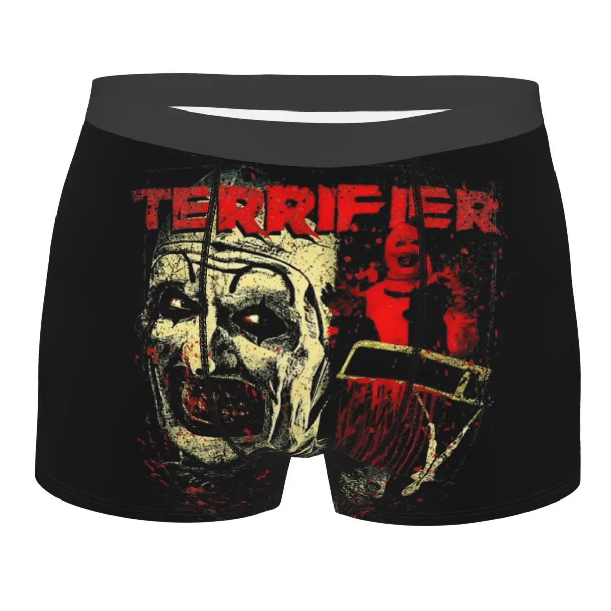 

Men Boxer Briefs Shorts Panties Terrifier Chilling Clown Horror Flick Soft Underwear Homme Novelty S-XXL Underpants