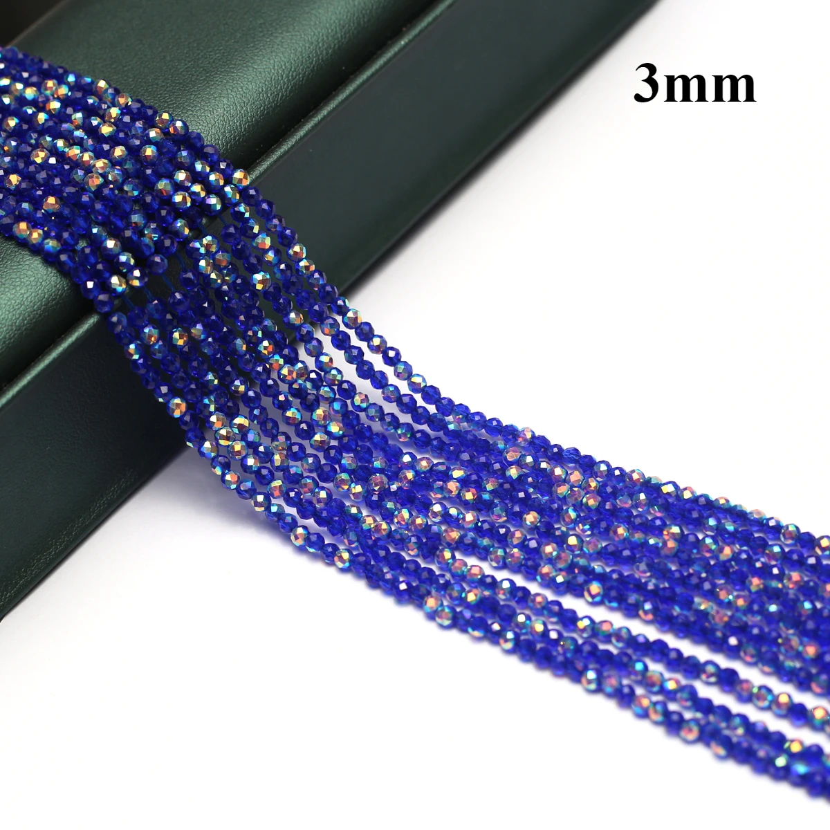 3mm Deep Blue Natural Spinel Loose Beads Strand Semi-Precious Stone Beads for DIY Jewelry Making Bracelet Necklace Accessories