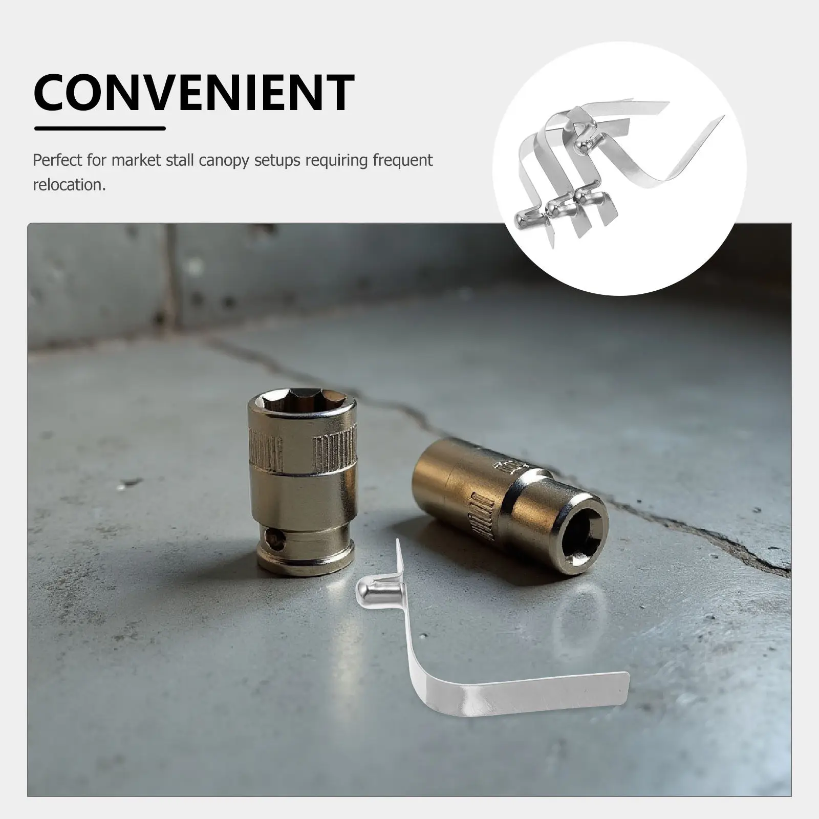 

20Pcs Canopy Frame Iron Connectors Four-Leg Umbrella Replaceable Rust Resistant Outdoor Sunshade Hardware Patio Gazebo Parts