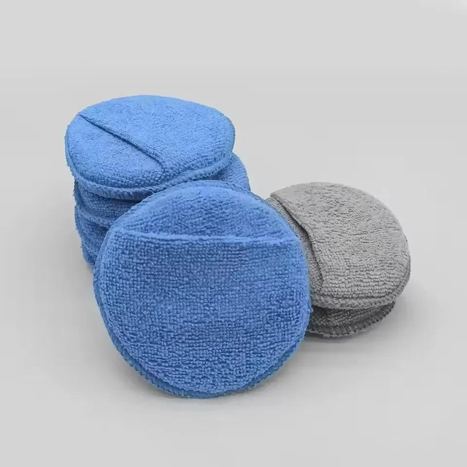 10/1Pcs Soft Microfiber Car Wax Applicator Mitts Polishing Sponge Wax Foam Car Wax Applicator Pad Car Detailing Cleaning Tools view 2