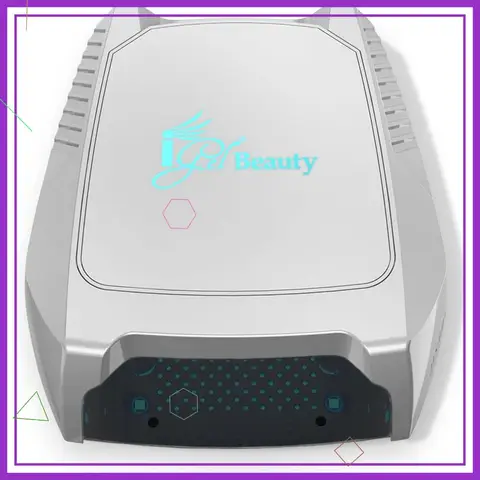48W Wireless UV/LED Nail Lamp – Full Hand Curing, Motion Sensor, Removable Tray