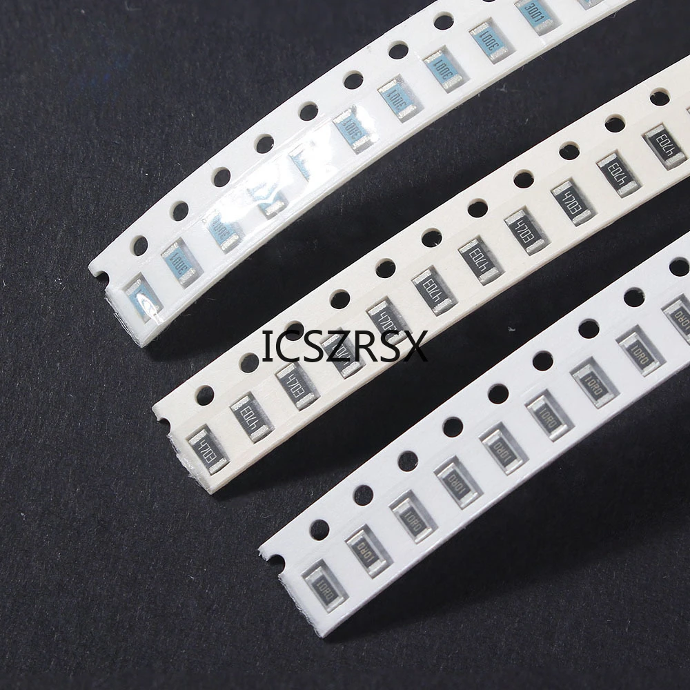 1500PCS Film Resistor 0603 0805 1206 SMD Resistors Assorted Kit 60 Values* 25pcs 0R~10M Resistance Accuracy 1%