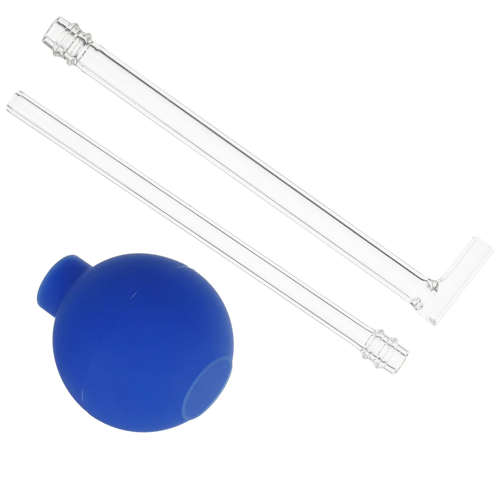 1Set Oral Cleaner Multi Functional Manual Air Pressure Tool for Dental Glass Suction Ball Long Tube Cleaning Cleaners