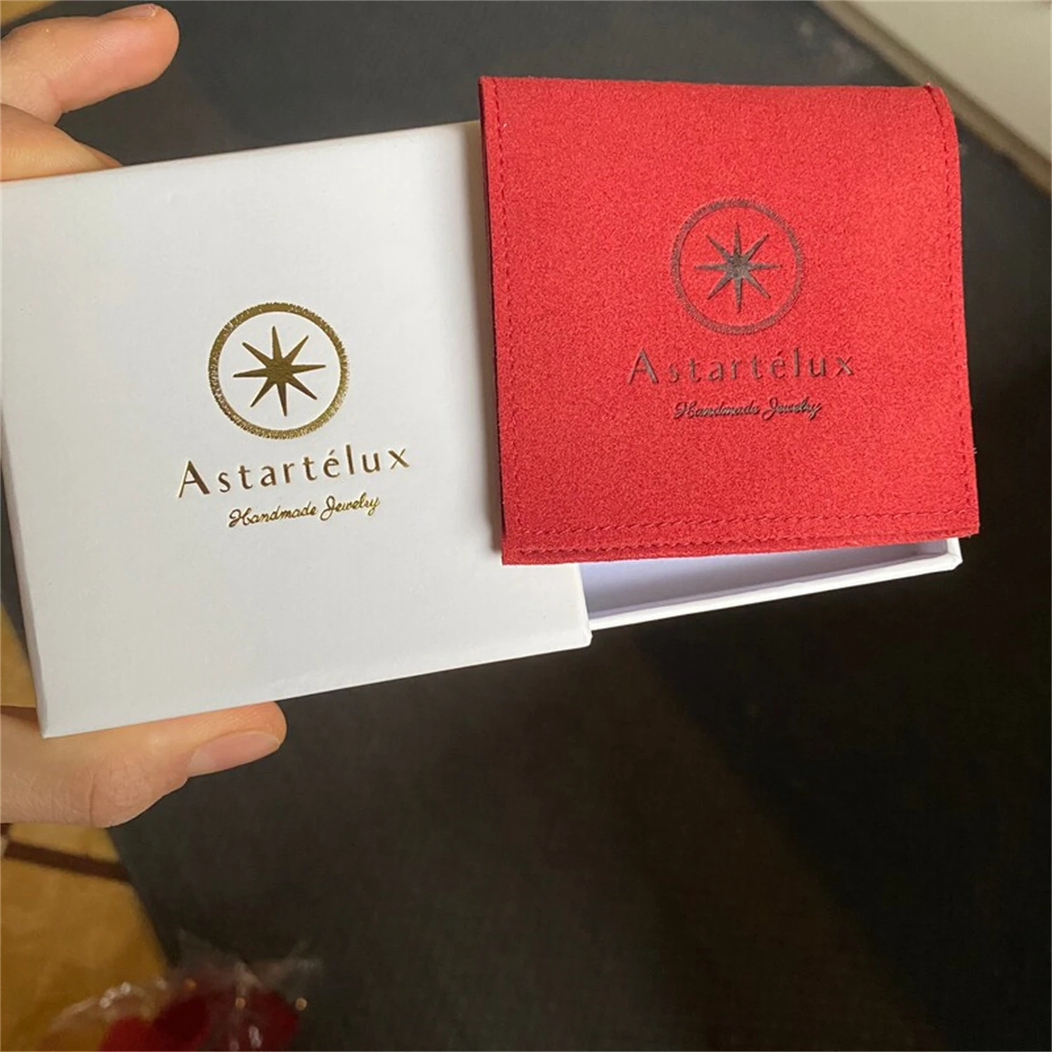 

50pcs mini personalized jewelry packaging pouch custom logo earrings bag chic small necklace pouch microfiber Brooch pouch bag