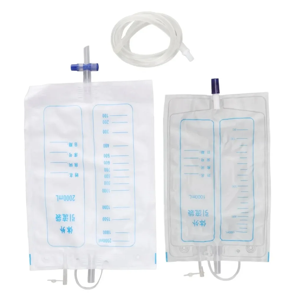 Adults Wearable Urine Drainage Bag Urine Collector Urinal Pee Holder with Catheter for Men Women Elderly Urinary Incontinence