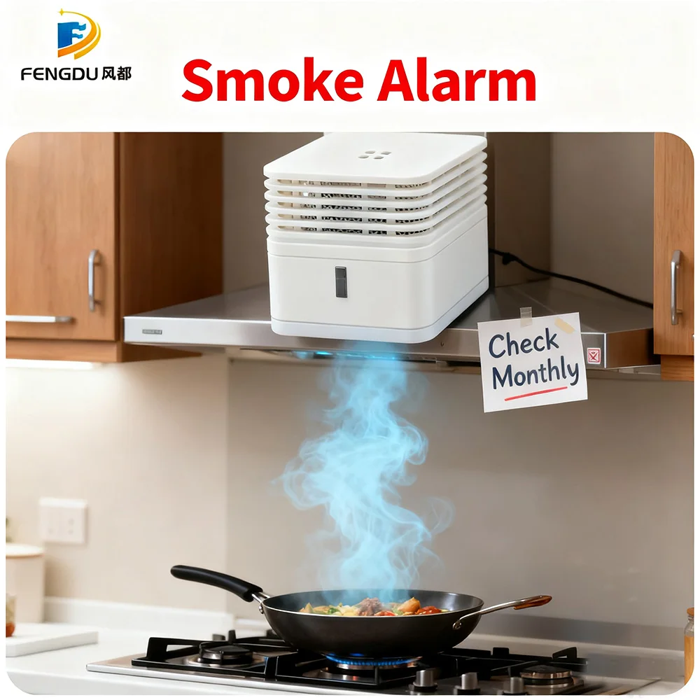 كاشف الدخان لأجهزة الإنذار الأمنية مع إشارة إنذار عالية 85 ديسيبل نظام إنذار الحريق كاشف الدخان المنزلي