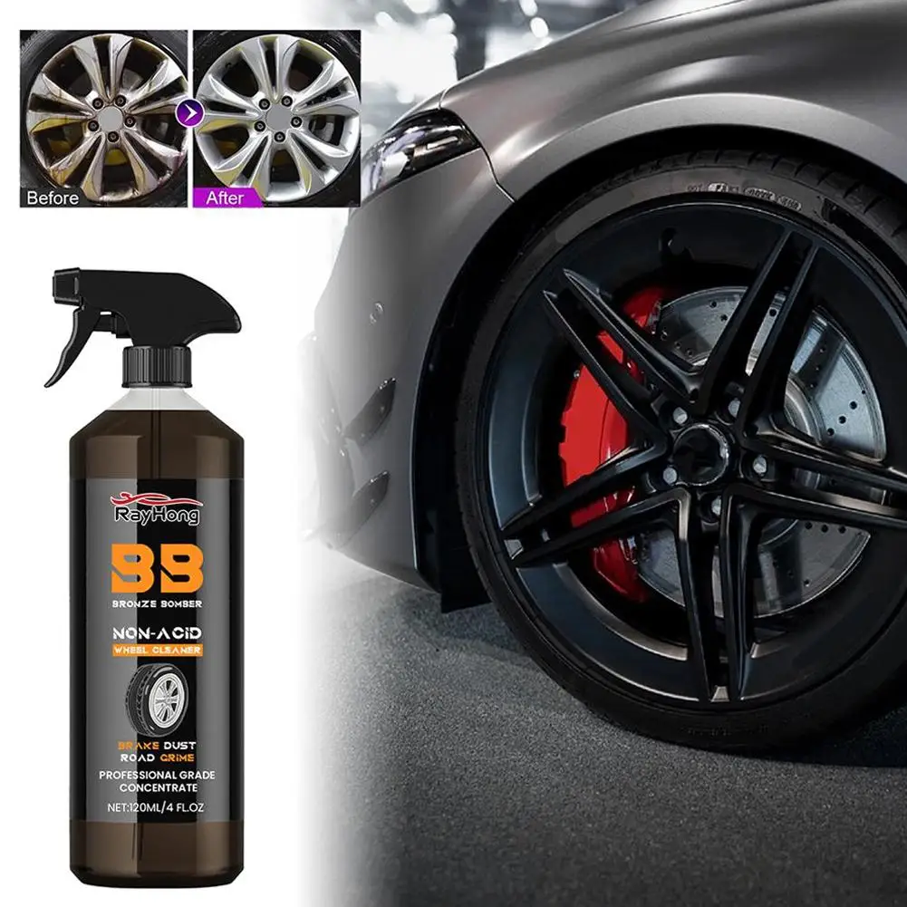 Car Wheel Cleaner Paste, Tire Cleaner, Detailing Remover, Acessórios Rim, Limpeza, Polimento, Ferrugem Y2Z1, 2pcs