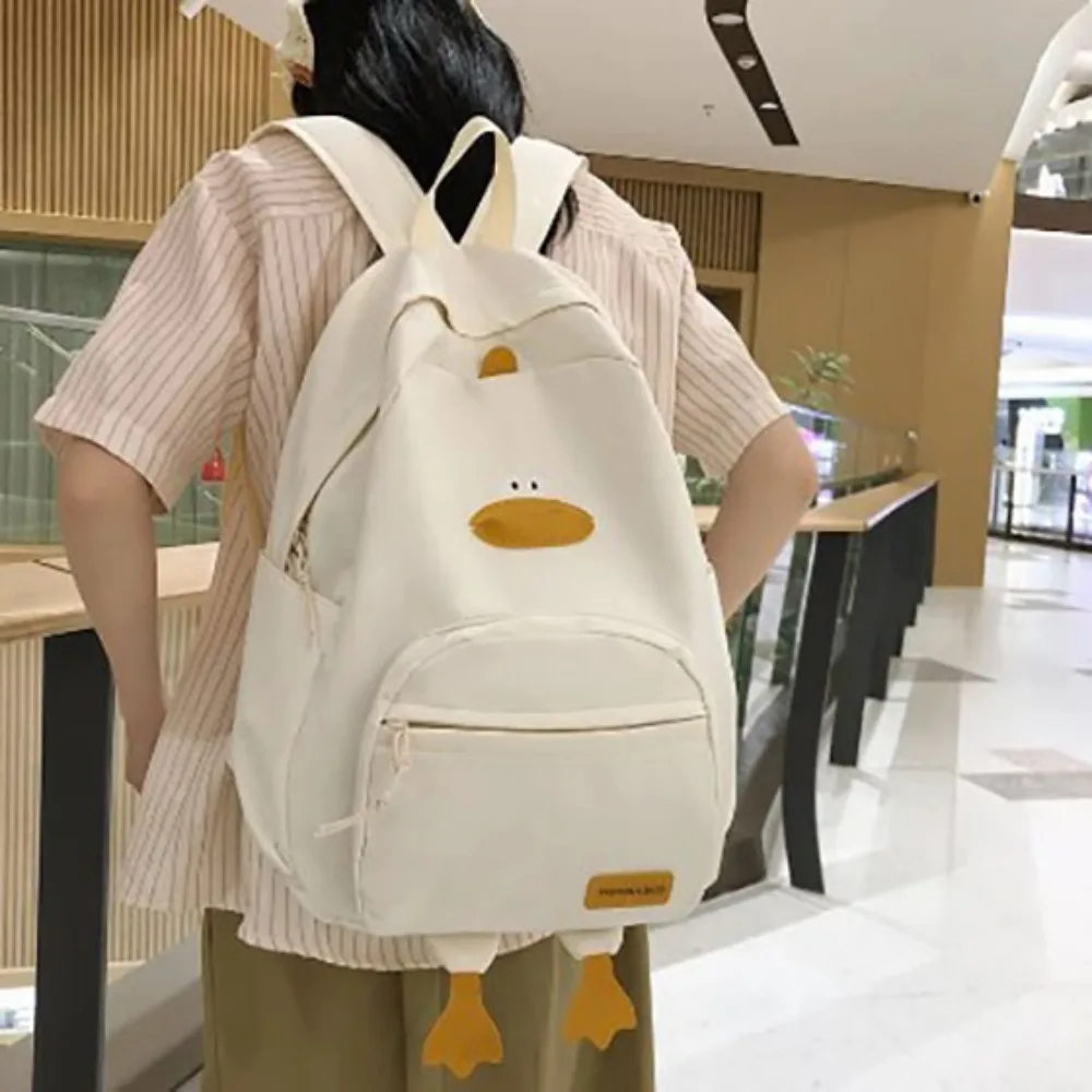 New Cartoon Duck Backpack Designer Cute Travel Bag Female College Student Versatile Korean Edition Girls\' School Bag