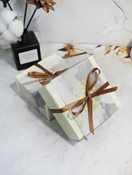 Palm Tree Patterned Gift Box, Elegant ribbon , Ideal for Saudi National Day, Perfect for Candy, Chocolate, or Small Cookies ๏ปฟ