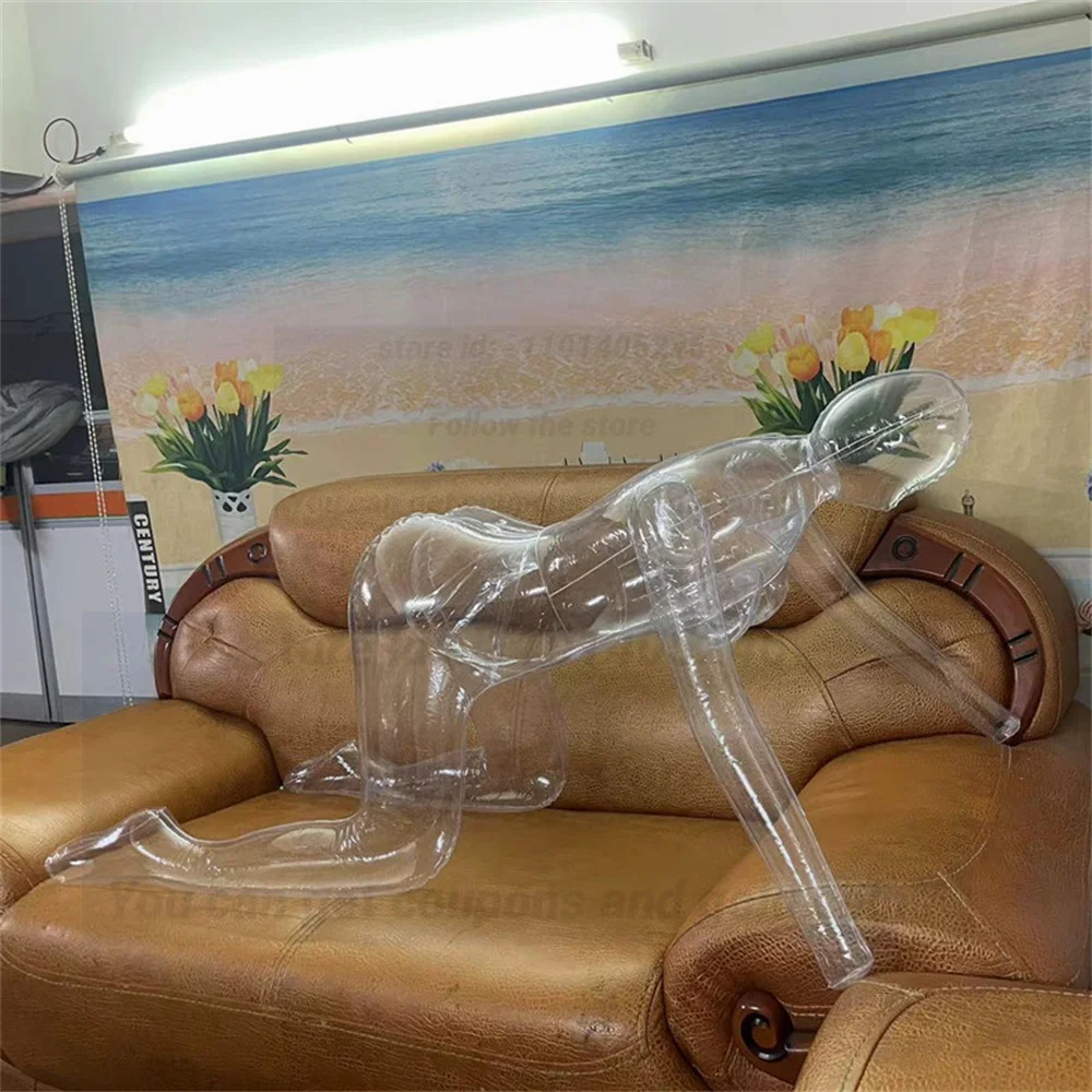 4style Transparent Whole Body Inflatable Female Mannequin Inflation Shooting Maniqui For Cloth Can Choose Posture Display e167