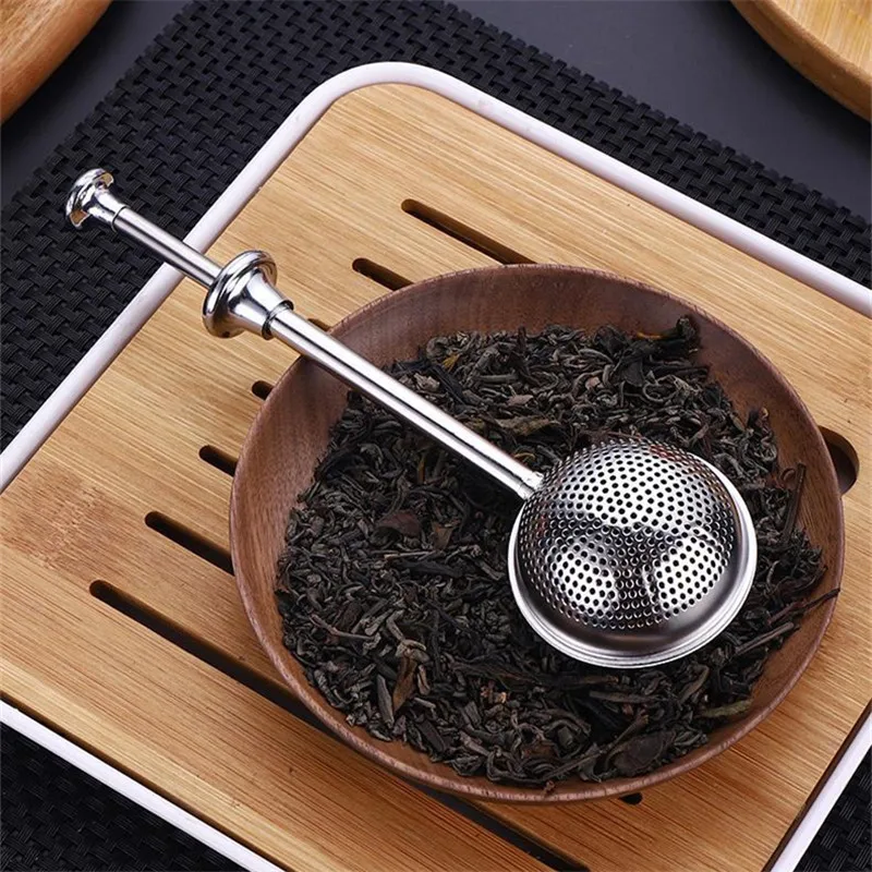 Reusable Stainless Steel Telescopic Tea Infuser for Spice Herb Mate Leaf Strainer Balls Filter Diffuser KitchenTeapot Teaware