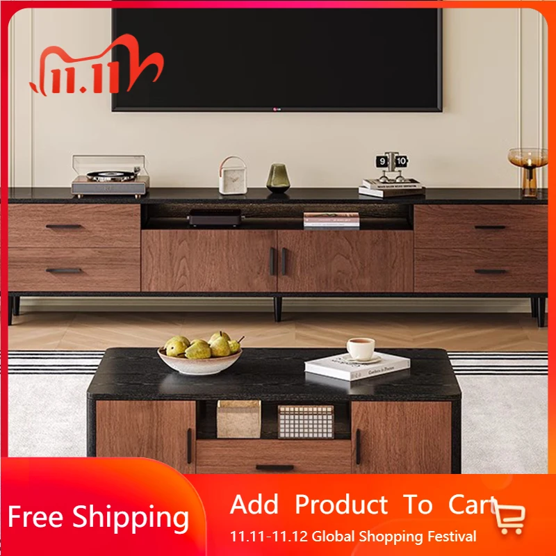 

Wood Nordic Tv Stands Movies Drawers Living Room Cabinets Hallway Organizer Tv Table Universal Aesthetic Muebles Home Furniture