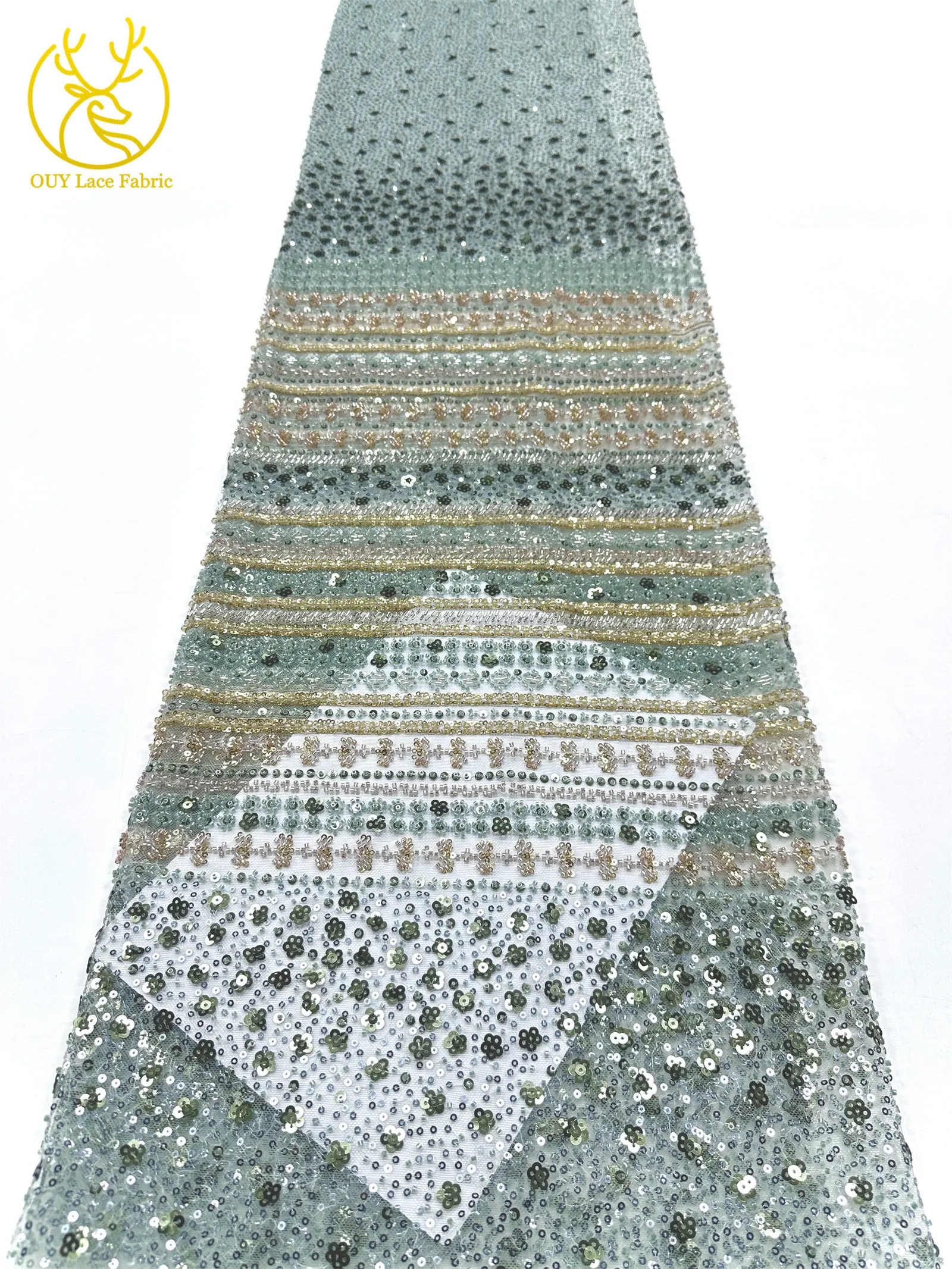 Französische nigerianische Luxus-Perlen-Mesh-Spitze in Weinrot, französische Pailletten-Stickerei-Spitze, afrikanischer Spitzenstoff für Abendkleider zum Nähen – Detail 17