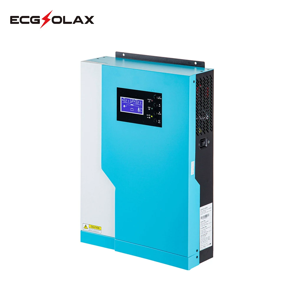 Imagem -04 - Ecgsolax 5.5kw 3.5kw Inversor Híbrido 100a Built-in Mppt Controlador Solar 220vac Onda Senoidal Pura Off Grid Inversor Suporte Wifi