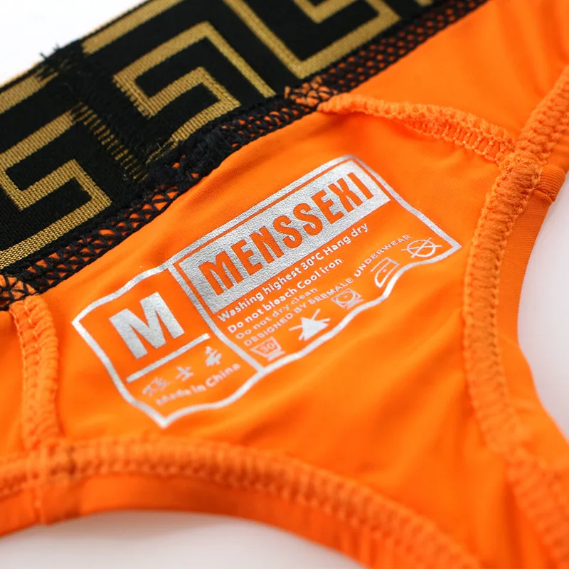 بيكيني مثير للرجال مرن عصري ناعم من الحرير الجليدي ملمس رائع سريع الجفاف على شكل حرف T من الخلف ثونغ مثلي الجنس مثير منخفضة الارتفاع القضيب الانتفاخ g-string