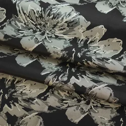 Classic Large Flower Yarn Dyed Jacquard Fabric Spring Autumn Retro Women's Dress Bag Diy Sewing Fabric