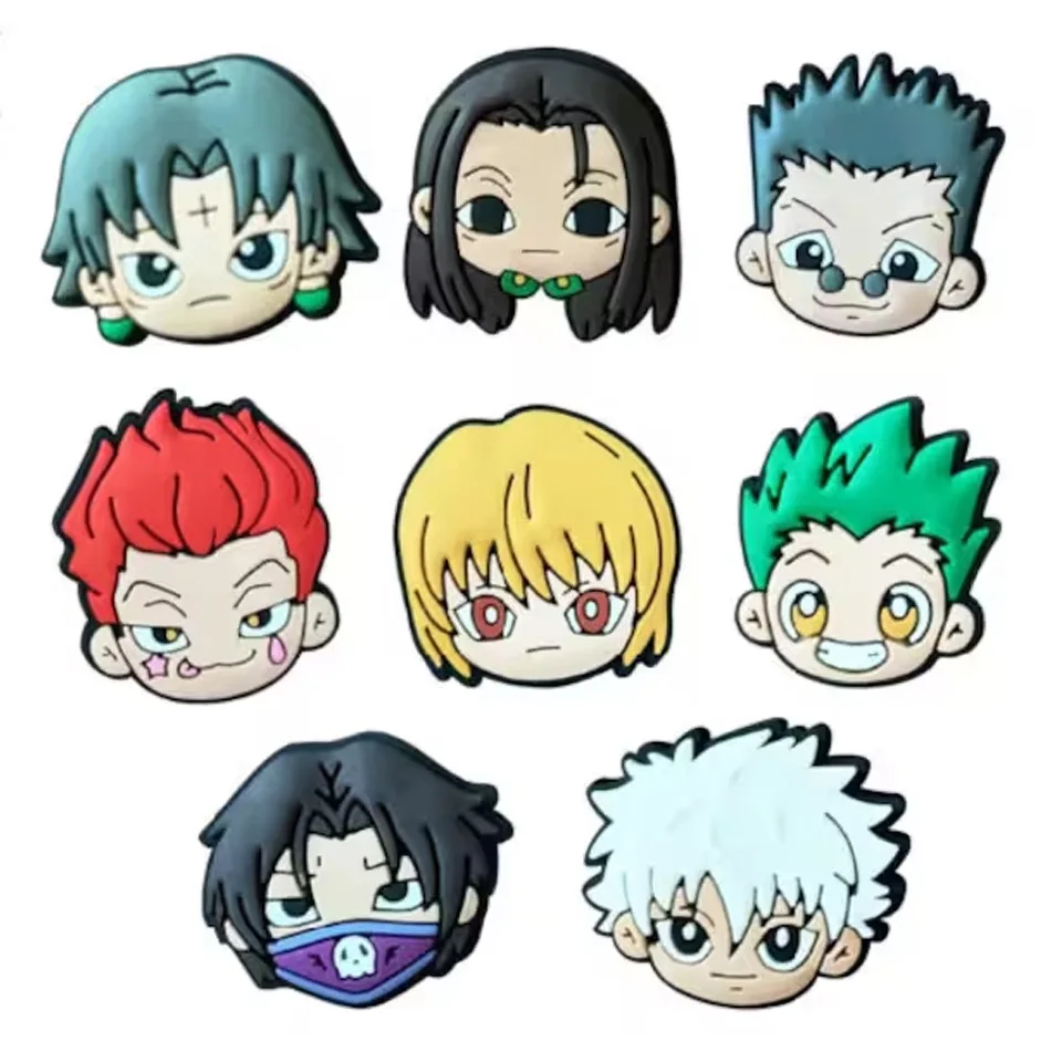 7-18 Stück Japan Anime Schuh-Charms Jujutsu Kaisen Schuhzubehör Dekoration Schnalle Passend für Slides Clogs Sandalen Armbänder Accessoire – Detail 8
