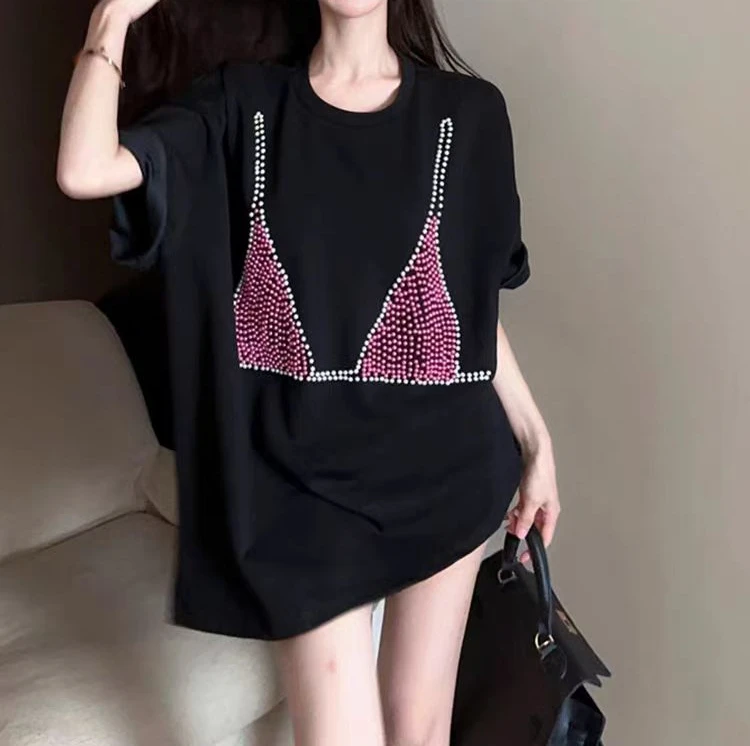 القطن الخالص أزياء الرجعية الساخن ختم الحلو نمط فضفاض ومتعدد الاستخدامات مزاجه عارضة #3