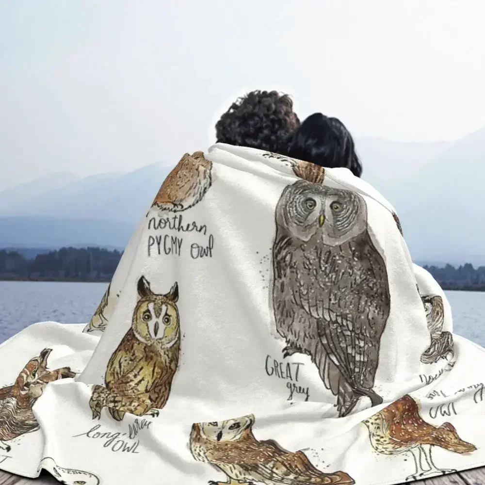 Owl Blanket Gifts for Women Kids Girls Mom Home Bedroom Living Room Colorful Owls Decor Soft Cozy Lightweight Throw Blankets