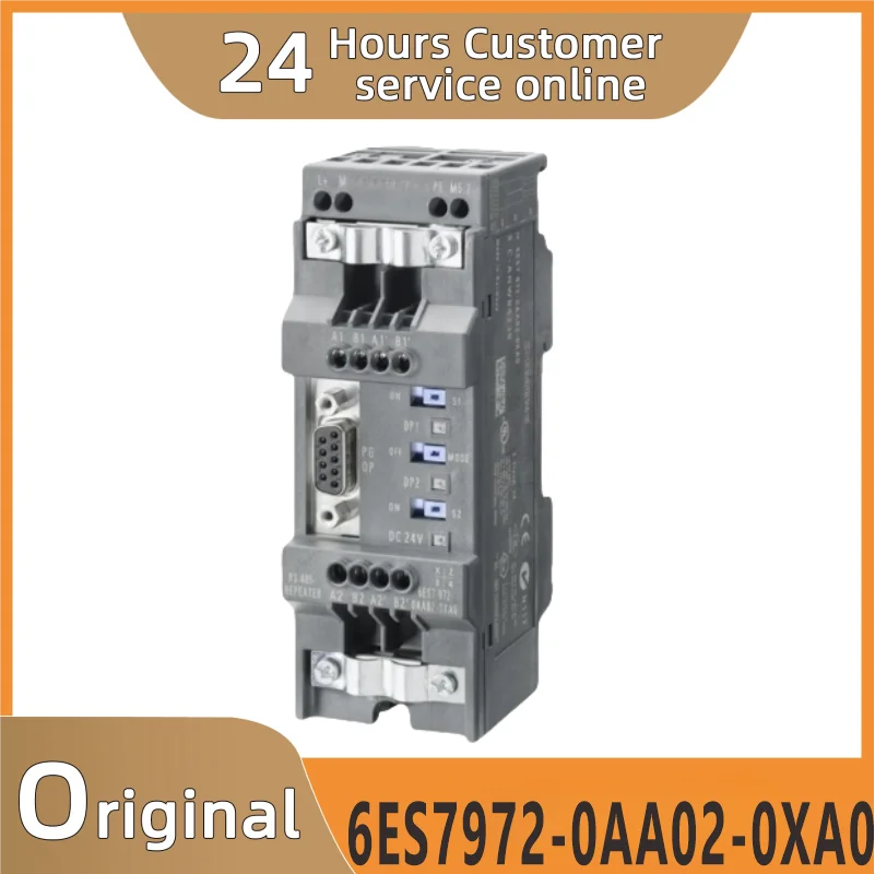 

Original6ES7 972 6ES7972-0AA02-0XA0,6ES79720AA020XA0. Brand New DP, RS485 repeater For connection of PROFIBUS/MPI