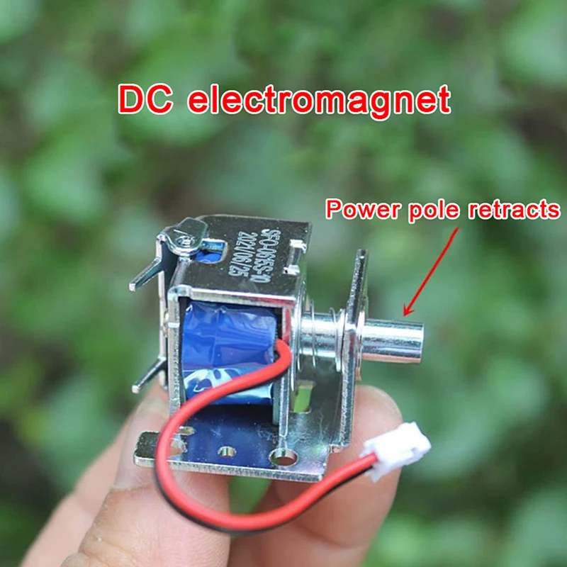 

Mini Telescopic Push-Pull DC Electromagnet Power On Suction Power Off Reset Stroke DC5-12V