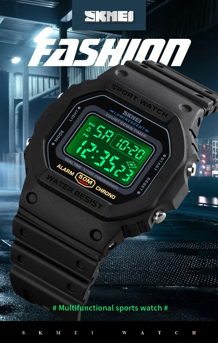 SKMEI 1412 orologio analogico digitale da uomo moda casual sportivo orologio da polso visualizzazione del tempo allarme 5 ATM – acquista a prezzi convenienti sul marketplace SKMEI 1412 orologio analogico digitale da uomo moda casual sportivo orologio da polso visualizzazione del tempo allarme 5 ATM – acquista a prezzi convenienti sul marketplace