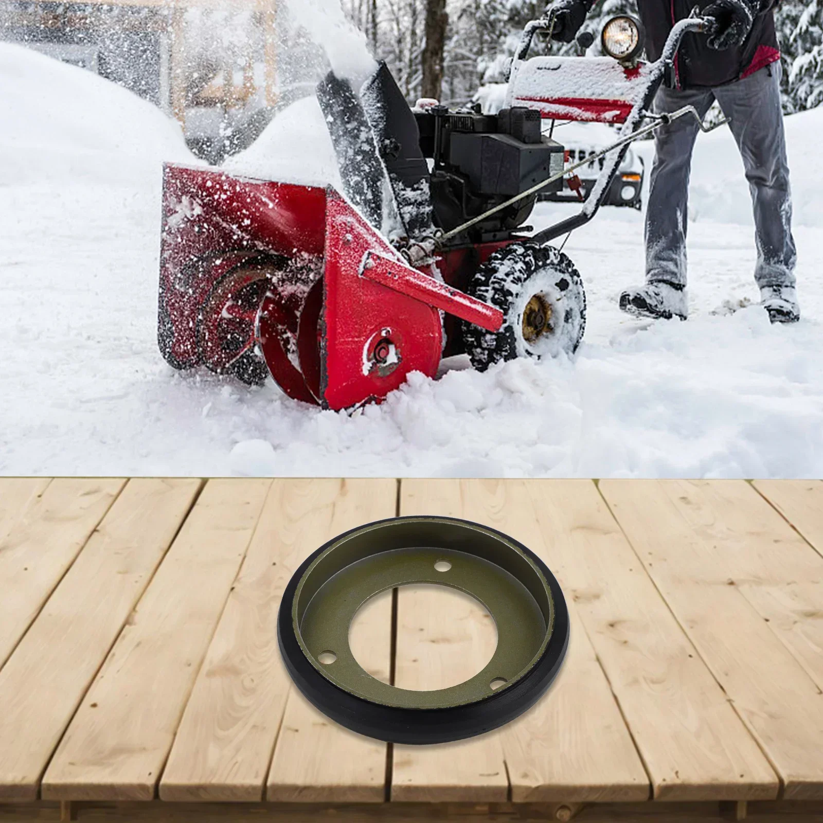 Snow Blower Drive Friction Disc Compatible with Various Models Including 1501435MA and AM123355 for Effective Use