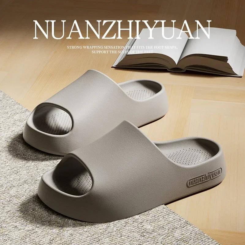 

Мужские летние нескользящие тапочки из ЭВА, женские легкие мягкие сандалии для ванной комнаты, пара унисекс, домашняя уютная домашняя обувь