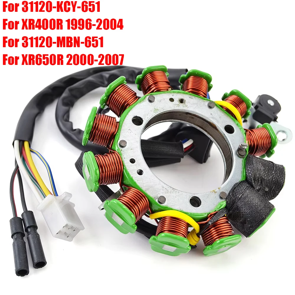 Bobina de estator de motocicleta XR400R XR650R para Honda XR 400R 1996-2004 XR 650R 2000-2007 31120-KCY-651 31120-MBN-651