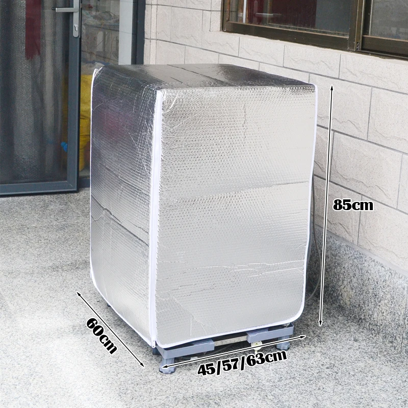 Home Washing Machine Cover Tin Foil Double-layer Sun-proof Protect Dust-Proof Fully Automatic Front-Load Laundry Dryer Covers