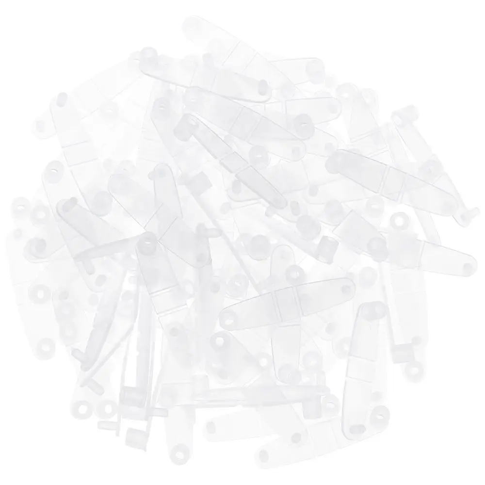 Light 100Pcs Plastic Keychain Clips Transparent Connection Clip Hand ledger clip Hand Account