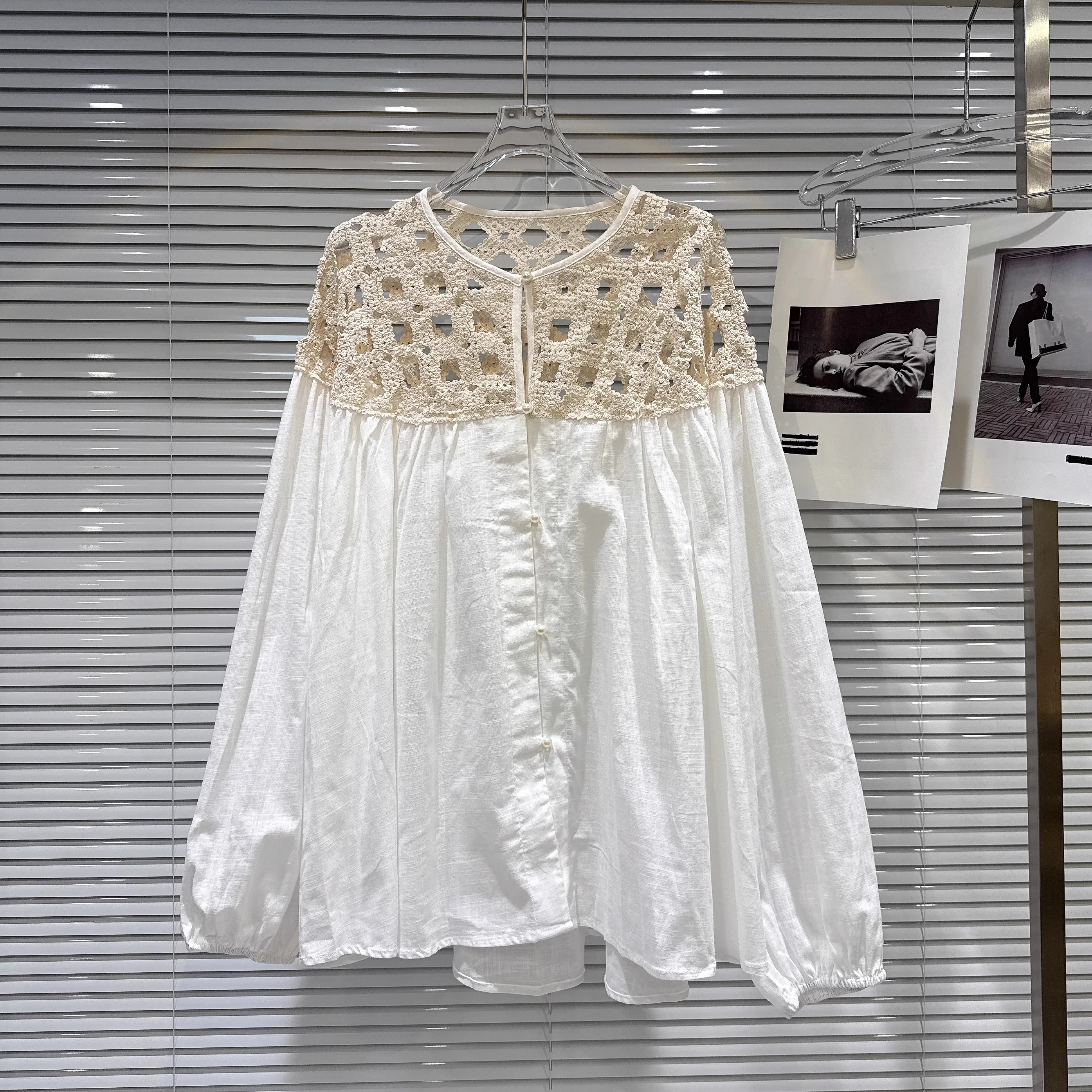 

Модная свободная трикотажная кукла с цветочным узором irt, женская повседневная одежда из полиэфирного волокна, длинная свеча, круглая, чистая цветная пуговица