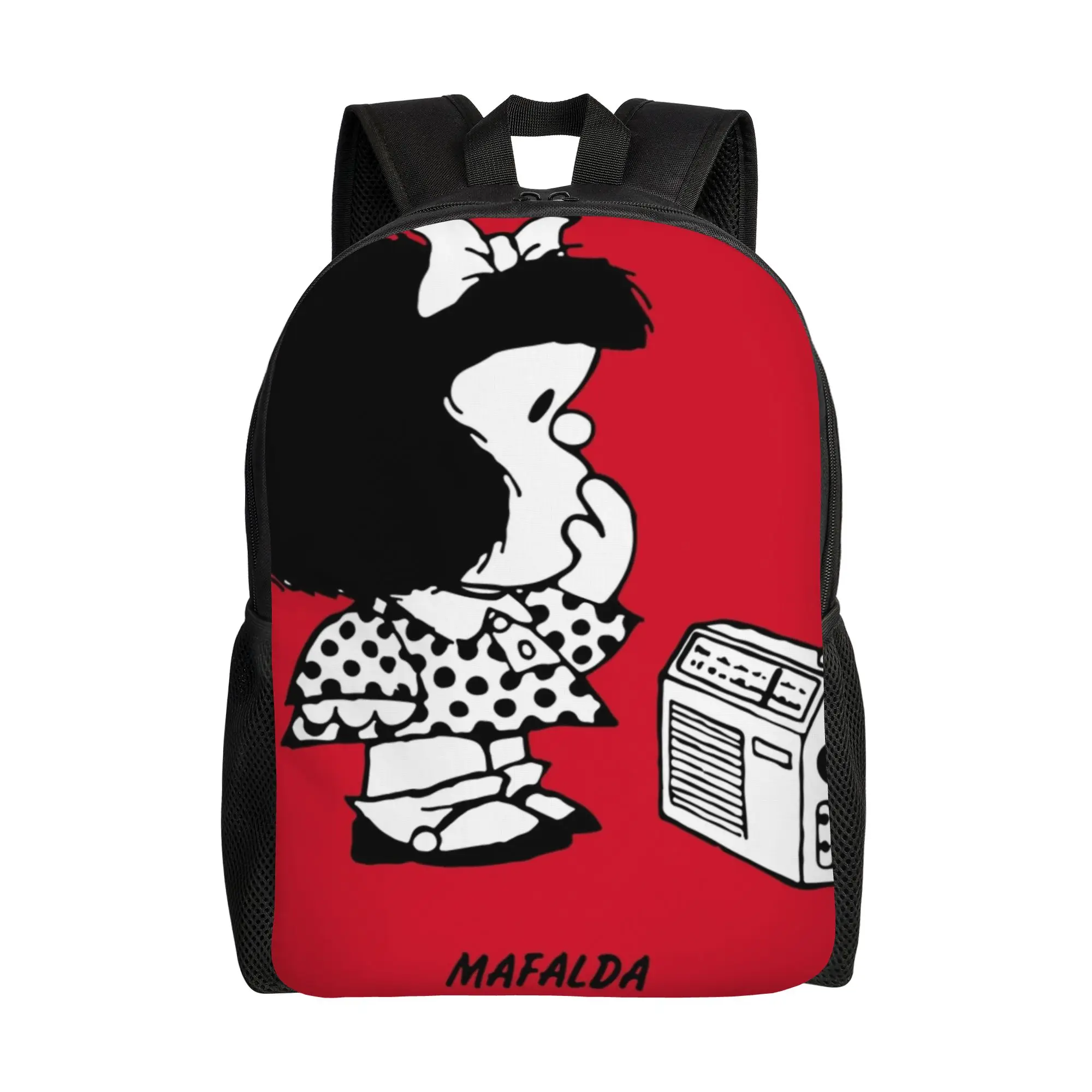 

Mafalda Backpack for Men Women Fashion High School Business Daypack Laptop Computer Shoulder Bag Lightweight