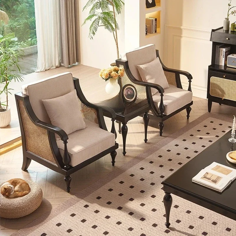 

A Medieval Chair Hotel Homestay Black Retro Solid Wood Chair