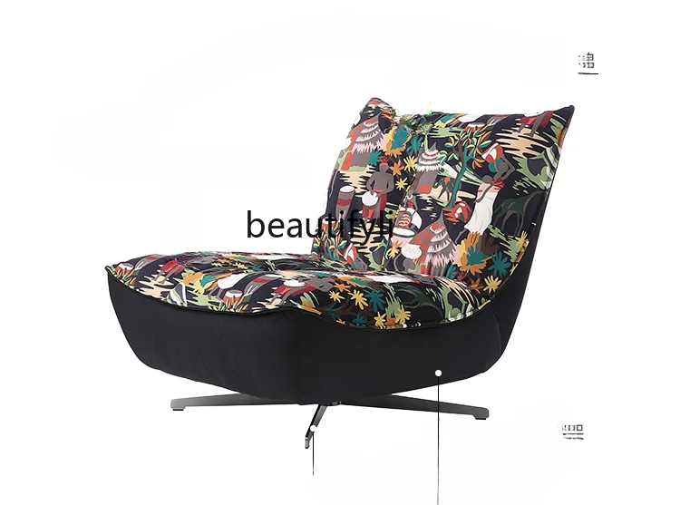 

Single-Seat Sofa Chair Modern Minimalist Living Room Balcony Bedroom and Household Creative Rotatable Lazy Sofa