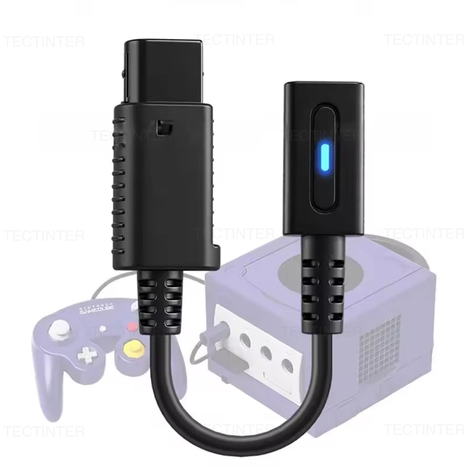 USB Type-C Charging Cable Adapter for Nintendo Gamecube NGC Console with LED Convert Power Supply Wire Cord Game Accessories