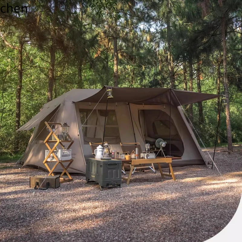 

ZML automatic tent outdoor camping camping equipment two rooms and one living room field hut