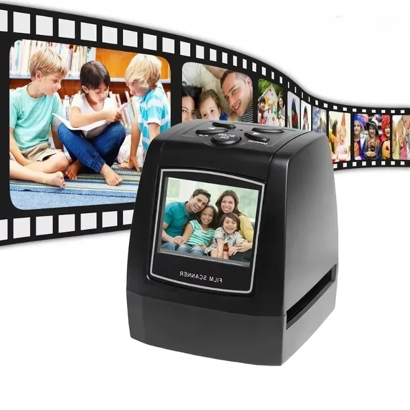 B-M 35/135mm Slide Converter Film Negative Scanner Photo Digital Image Viewer with 2.36-inch LCD Screen