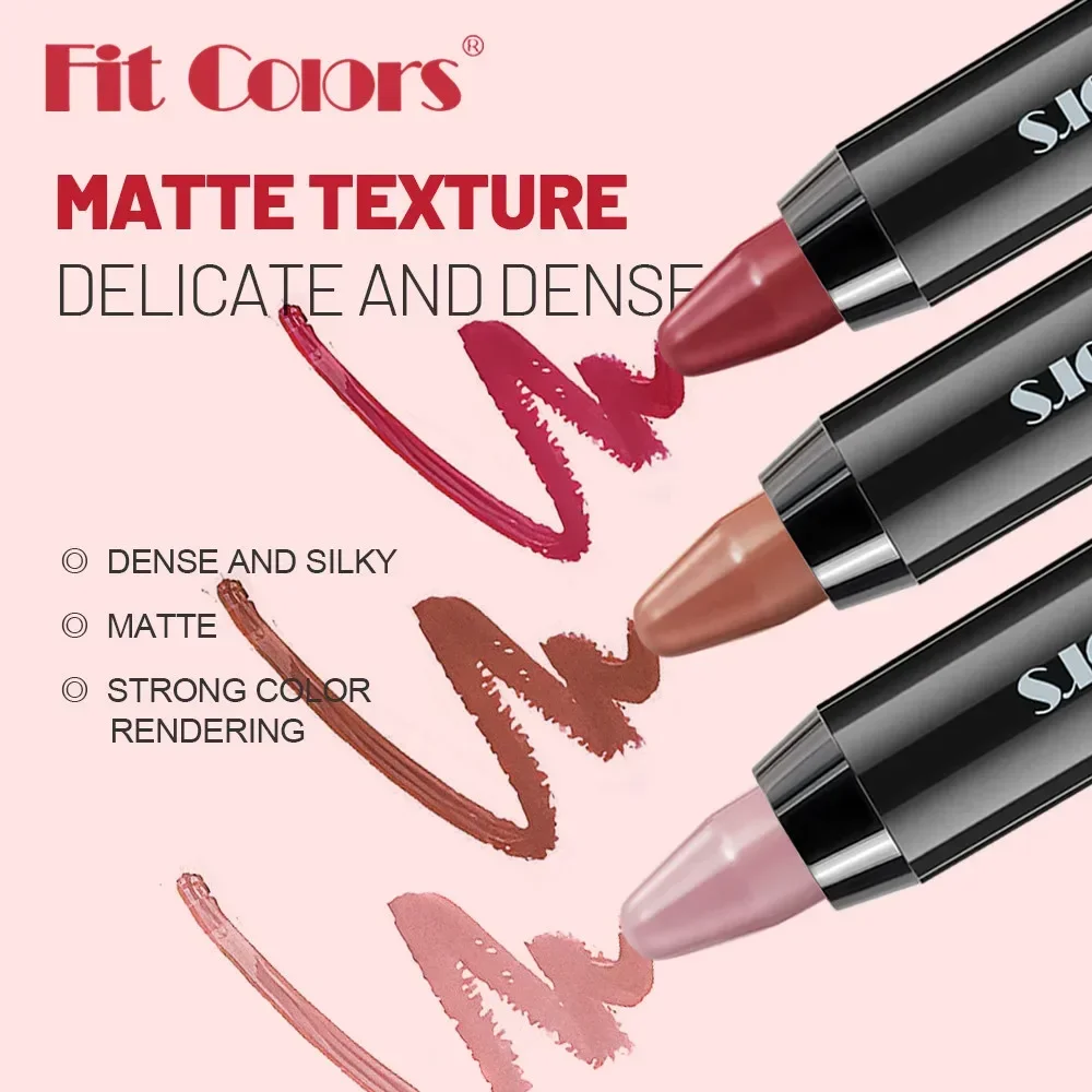 2 stuks Matte Lippenstift Set Zijdeachtige Dichte Textuur Langdurige Hold Make-up Gemakkelijk aan te brengen Make-up Nieuwe Hot Sales Lippenstift 5g