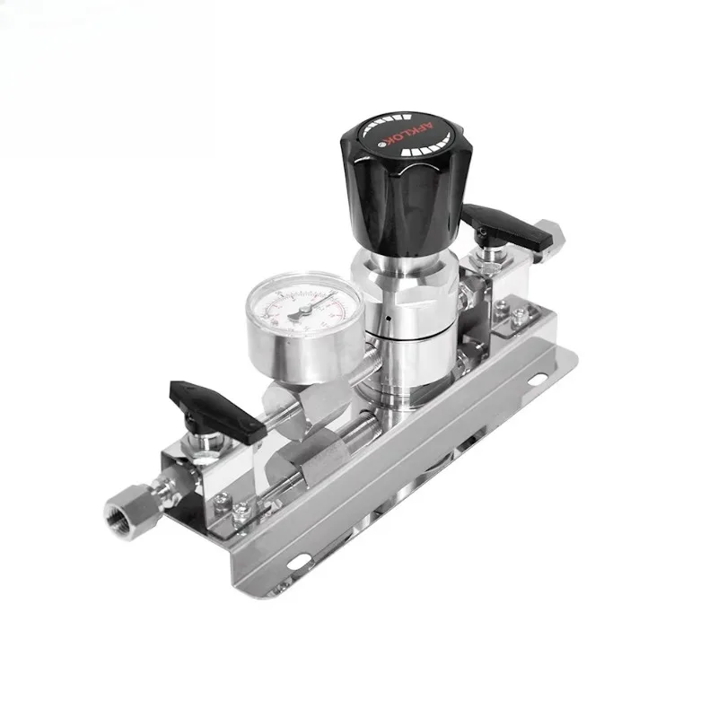 Manual Secondary Control Panel Stainless Steel 0-200 psi Pressure Gauge Argon Cylinder Regulator Industrial 0.14 Helium Propane