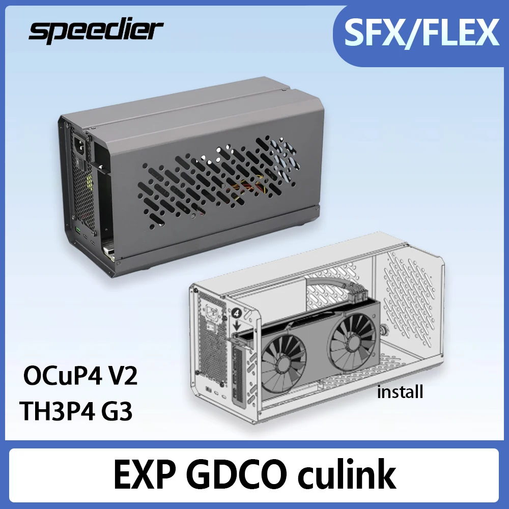 

PCIE 4.0 TH3P4G3 OCuP4v2 eGPU OcuLink Thunderbolt3/4 USB4 ATX SFX FLEX Внешняя видеокарта Графический процессор Док-станция с металлическим каркасом