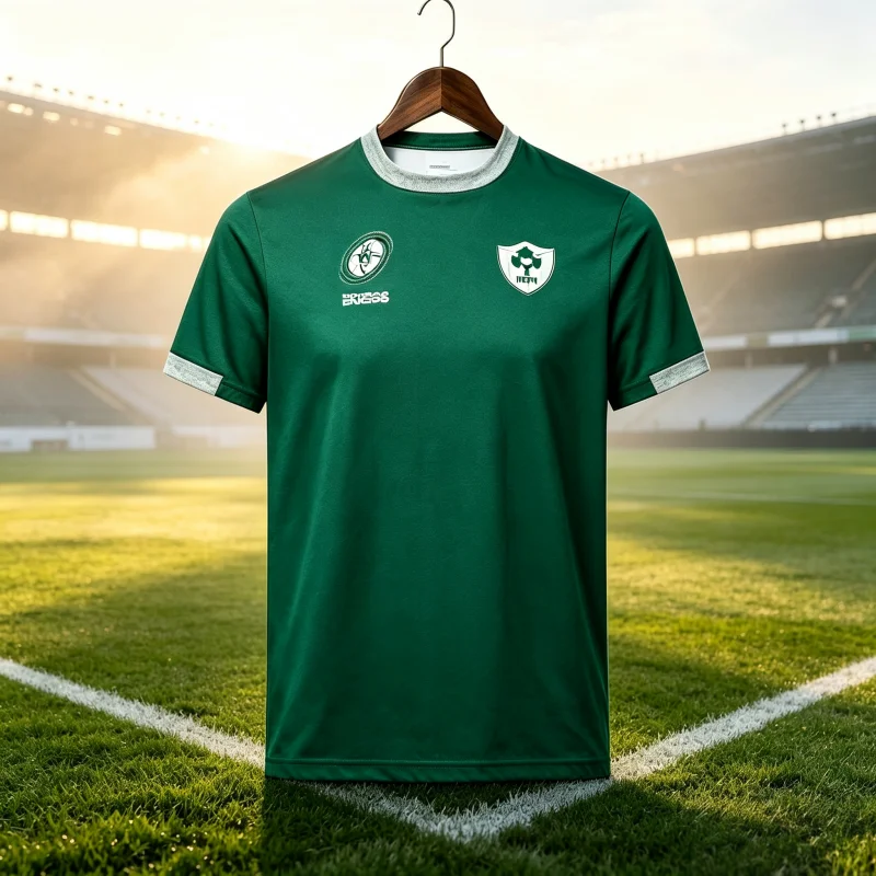 2026 New Fashion Ireland Home Pro Rugby Jersey T-shirt Men's Adults Quick Drying Breathable Rugby Fan T-shirt Top Parent-child