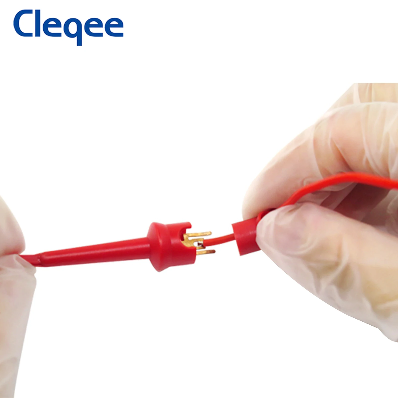 Imagem -05 - Cleqee P5002 10 Peças Clipe de Gancho de Teste Braçadeira de Sonda de Teste Smd ic Mini Grabber tipo Soldagem Multímetro Acessórios Diy de Alta Qualidade