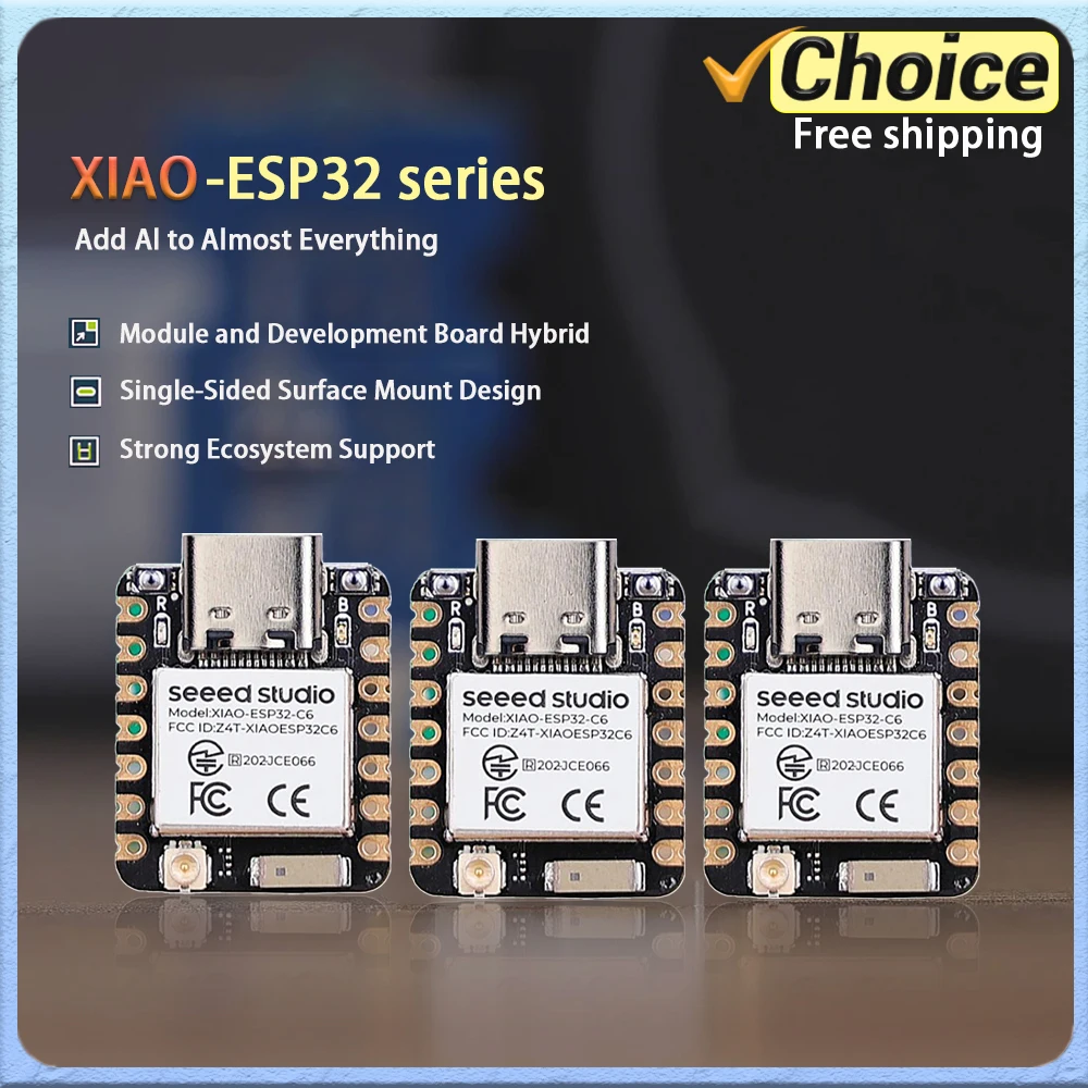 Original XIAO ESP32-C6 Mini Development Board Module 2.4GHz WiFi6 BlE 5.0 for Arduino IoT Intelligent System Zigbee Thread