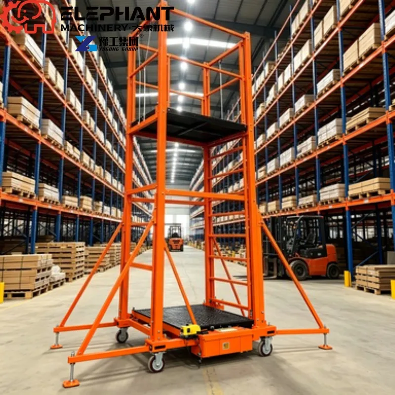 Electric Lifting Scaffold, CE Approved Mobile Working Scaffold For Workshop Factory High-altitude Maintenance