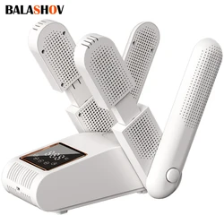 Shoe Dryer Portable Electric Shoe and Boot Dryer 180° Folding Design Smart Display for Shoes Gloves Hats Socks Ski Boots